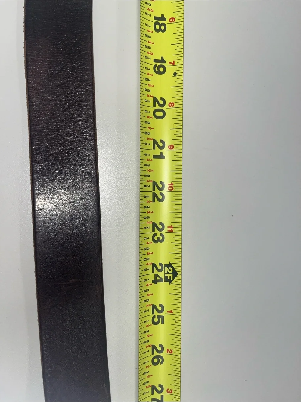 Tanner Goods Men's Leather Belt in Dark Brown w/ Copper Color Buckle